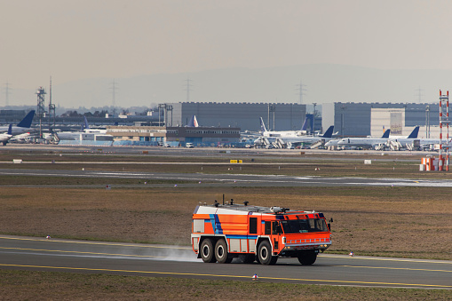 airport fire fighter truck