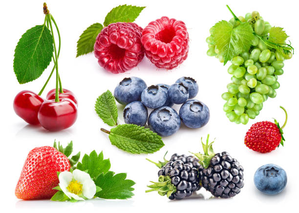 istock Set fresh berries healthy food fruit 1138601799
