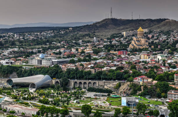 istock Panoramic City View - Tbilisi, Georgia 1138608926