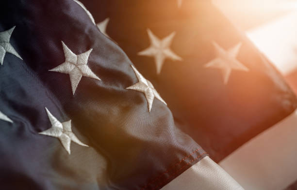 Star on the american flag