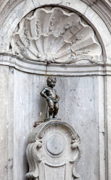 istock Manneken Pis - famous statue in Brussels 1138614062