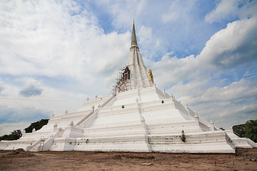 Wat Phu Khao Thong in Ayutthaya, Thailand.