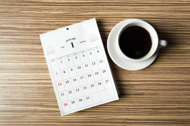 istock calendar on wooden table 1138615355