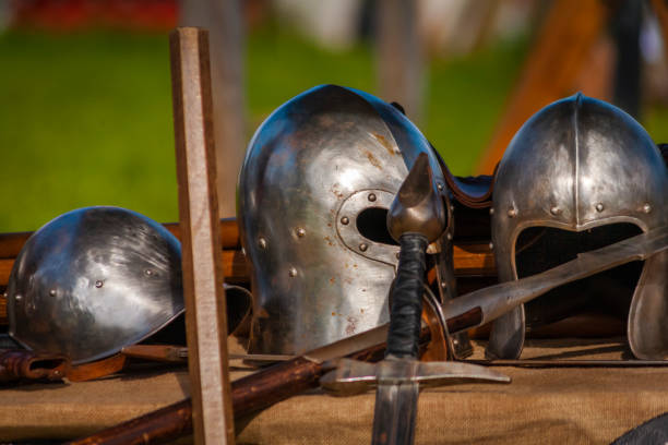 istock Medieval armors and weapons 1138615482