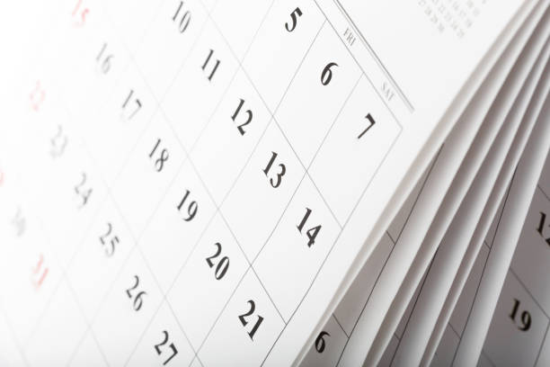 istock Calendar pages close up business time concept 1138615683