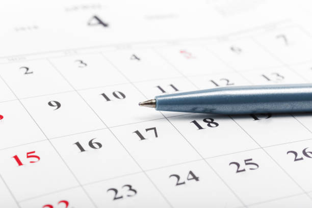 istock Check out the dates in a business calendar concept 1138616896