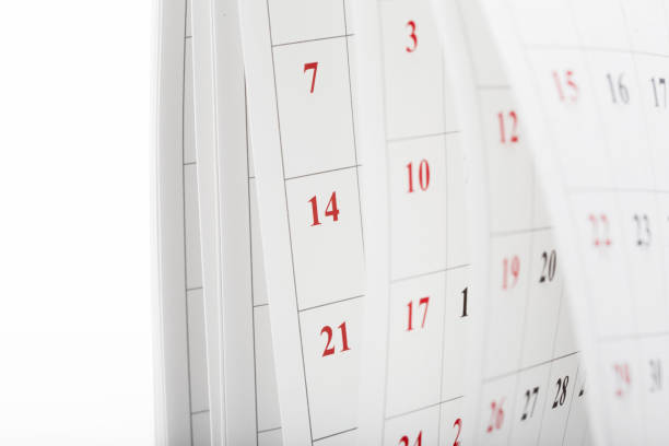 istock Calendar pages close up business time concept 1138616949