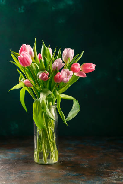 istock Bouquet of pink tulips 1138621011