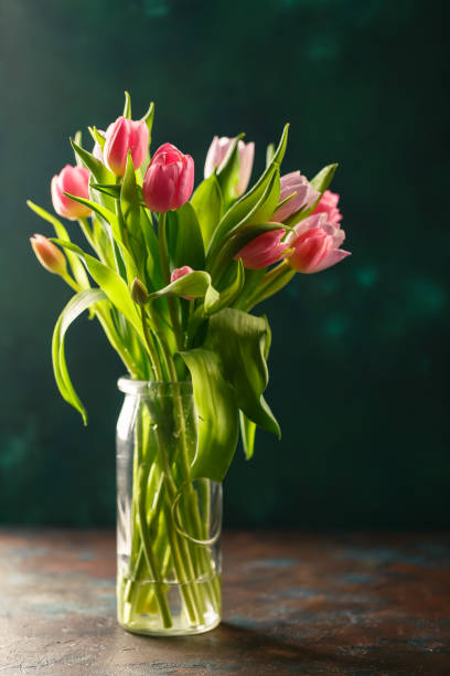 istock Bouquet of pink tulips 1138621034