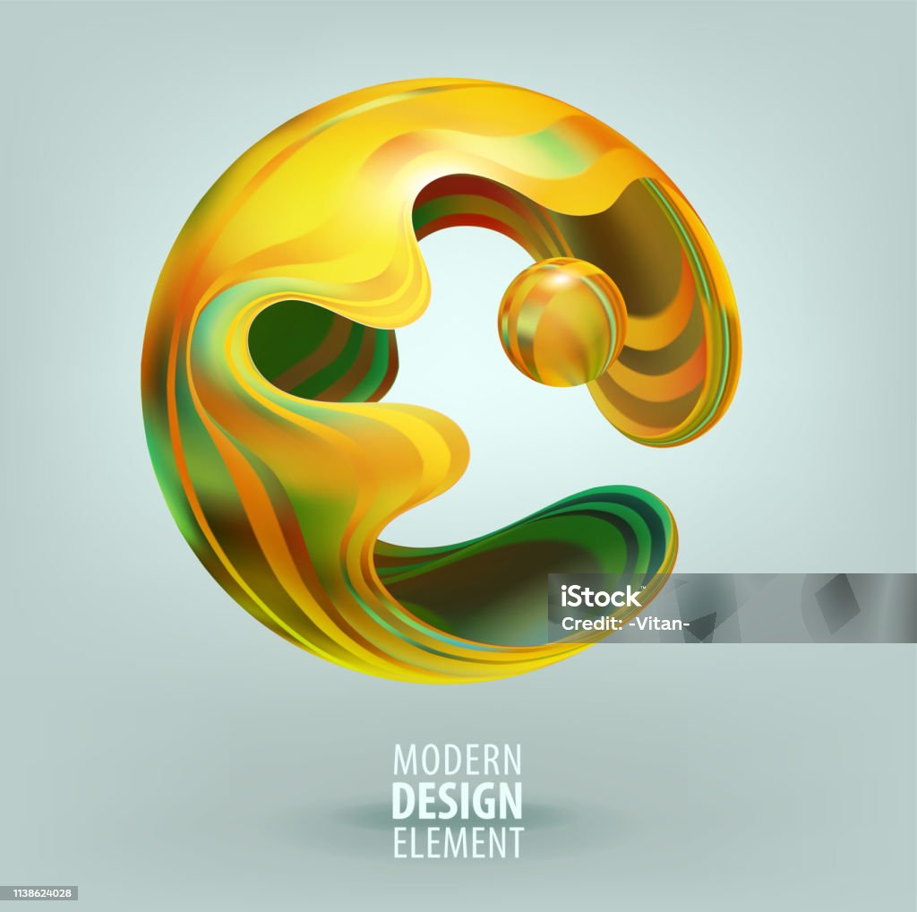 Computer Graphics Sphere Computer Graphic Sphere Decorated With 3d Petals And Design Elements ...