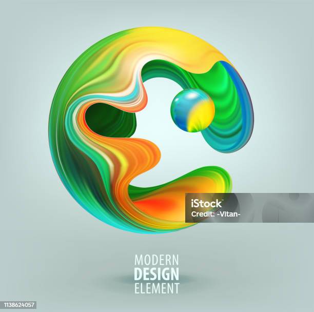 Computer Graphics Sphere Computer Graphic Sphere Decorated With 3d Petals And Design Elements ...