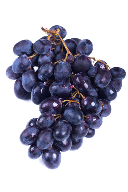 istock Ripe sweet grapes on white background 1138626117