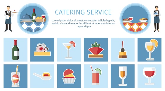 catering-clipart – lacewing creative retreat Images... Catering Service Web Page Flat Vector Template Stock Illustration ...