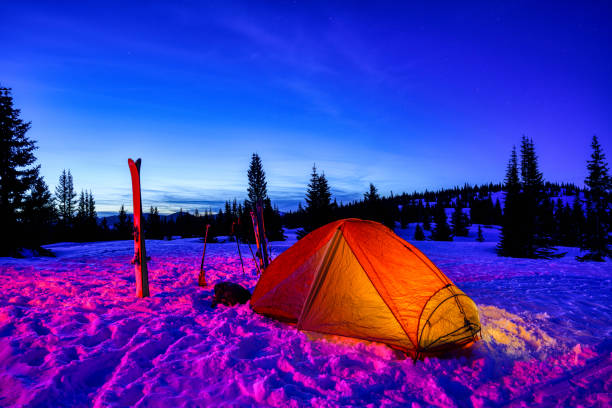 istock Winter Ski Camping in the Mountains 1138626446