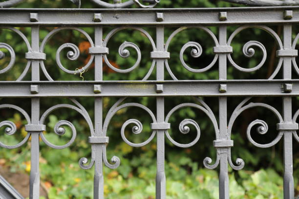 istock Metal fence 1138631427