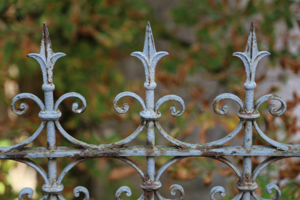 istock Metal fence 1138631562