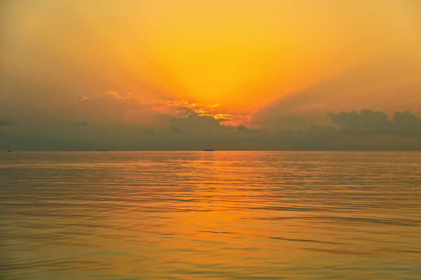 Tropical Sunset on the sea, Maldives