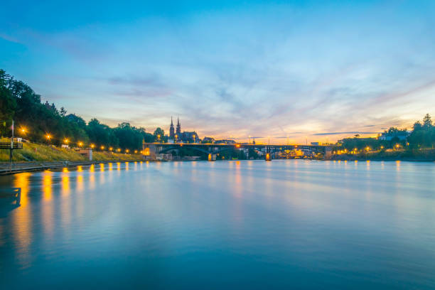 istock Basel Minster viewed behind the Wettstein Bridge during sunset, Switzerland 1138633393