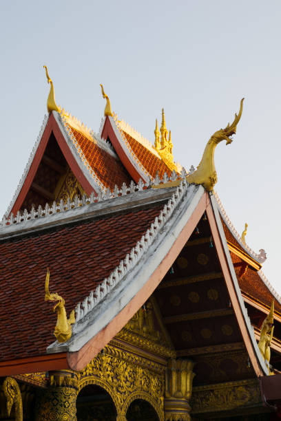 istock Wat Mai Buddhist temple in Luang Prabang, Laos, at sunset 1138634909