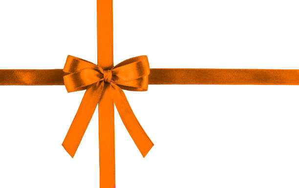 istock Shiny turmeric silk ribbon on white background. 1138635744