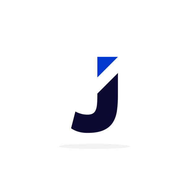 ジオメトリックベクトルロゴレター j - letter j点のイラスト素材／クリップアート素材／マンガ素材／アイコン素材