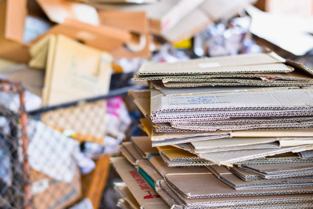 istock paper packed and cardboard corrugated paper ready to recycle in sorting garbage 1138637949