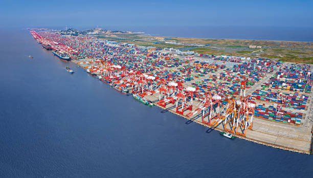 istock Shanghai Yangshan Deep Water Port 1138638762