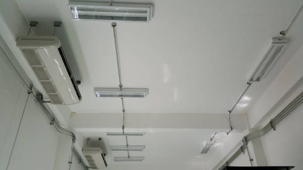 istock Lighting and air condition in the control cabinet , control and power distributor,lockout ,tagout 1138638958