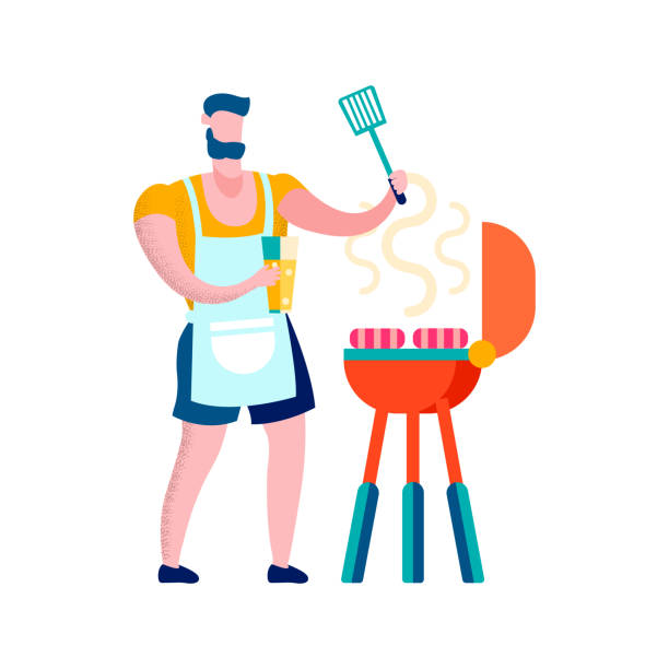 Papá Cocinando Vectores Libres de Derechos - iStock Papá Cocinando Vectores Libres de Derechos - iStock