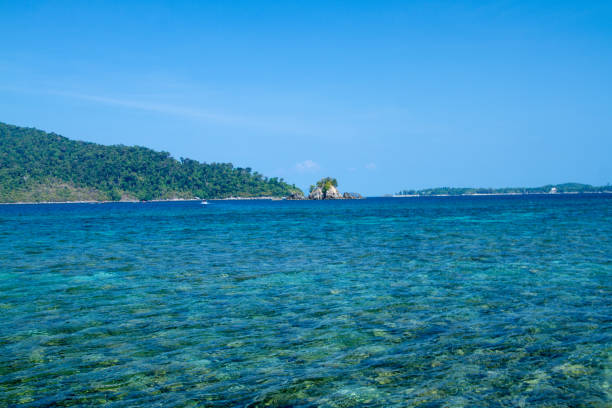 istock tropical island in the sea 1138640588