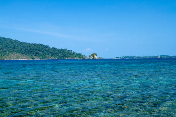 istock tropical island in the sea 1138640619