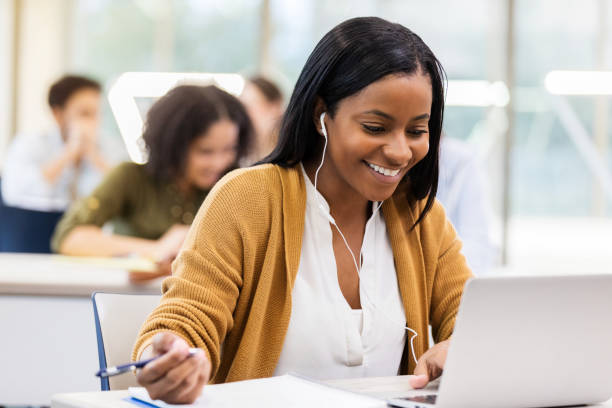 istock College student listens to music while studying 1138642637