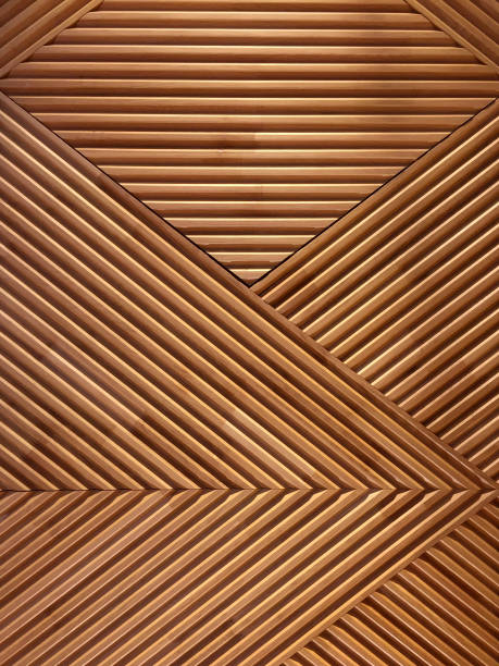 istock Wood background, striped wooden paneling 1138642715