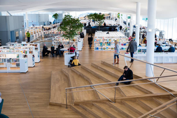 New Helsinki central library Oodi stock photo