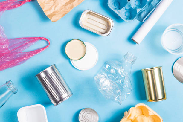 istock Household waste sorting for recycling. Environmental conservation concept 1138644448