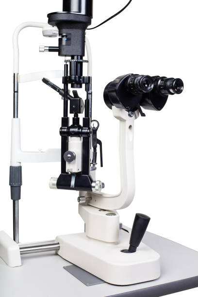 istock Modern medical equipment - portable operation surgical microscope isolated 1138648501