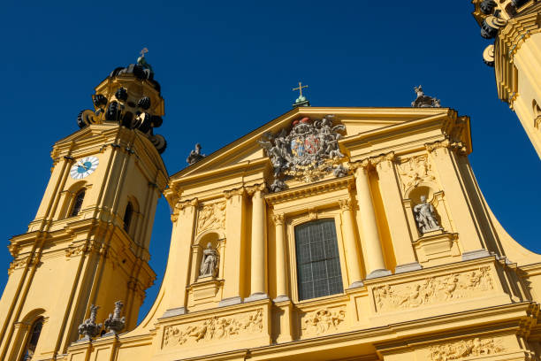 istock Theatine church yellow facade with tower 1138649963