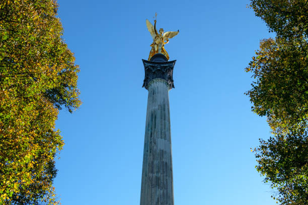 istock Gilt angel of peace on a column munich 1138650320