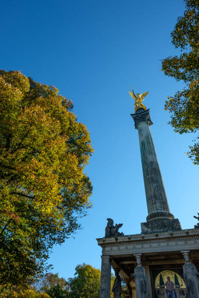istock Gilt angel of peace on a column in munich 1138650633