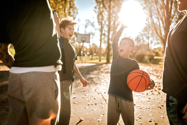 istock Family time on basketball field 1138651695