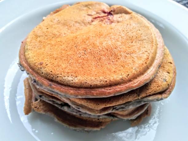 istock Homestyle mixed berries pancakes - simple healthy breakfast 1138652207