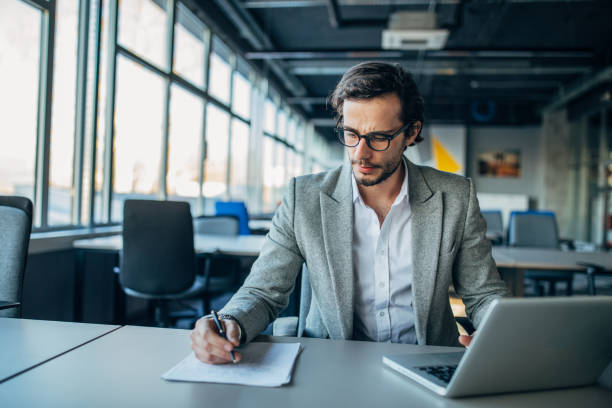 istock Businessman working on laptop 1138652295
