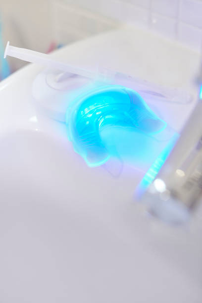 istock Home teeth whitening kit on sink 1138652300