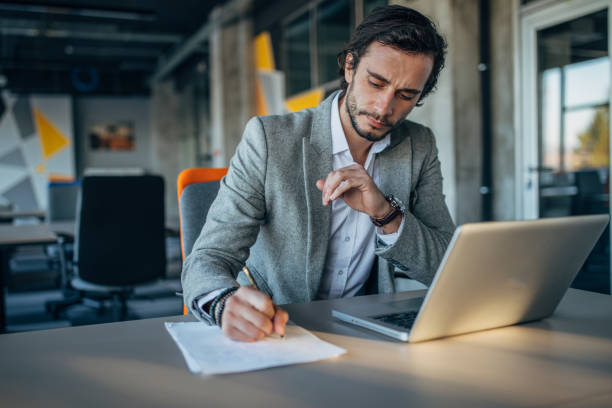 istock Businessman working on laptop 1138652434