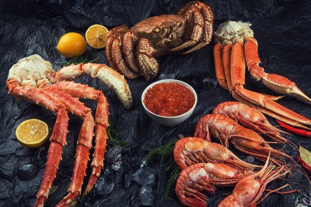istock Set of fresh seafood 1138653187