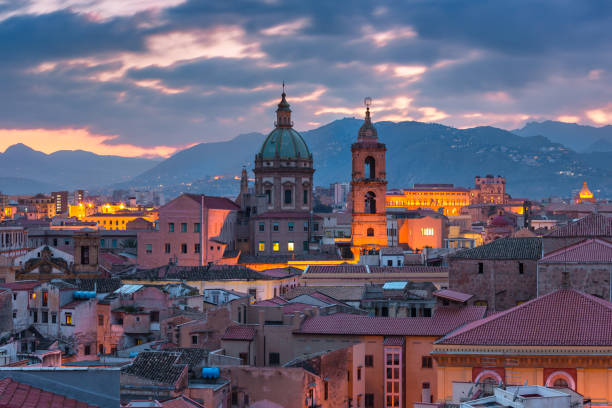 istock Palermo at sunset, Sicily, Italy 1138655147