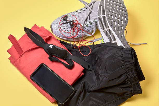 istock Running shoes and various accessories 1138656999
