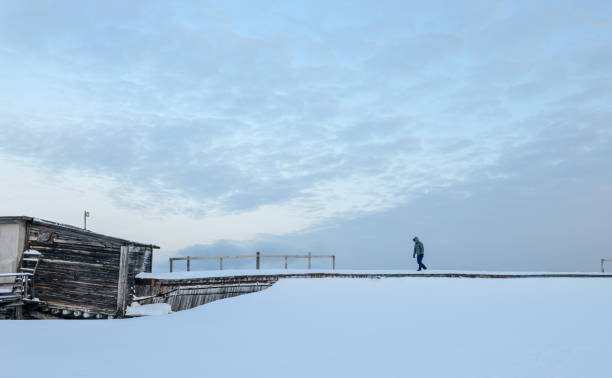 istock man on obsolete passage Arctic snow 1138657037