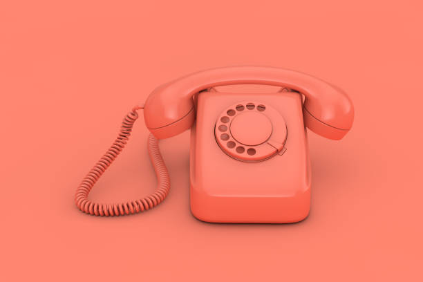 istock Pink Vintage Styled Rotary Phone. 3d Rendering 1138657340