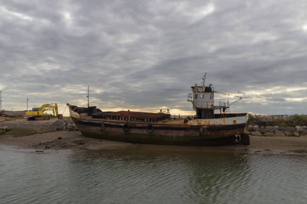 istock An old ship in the beach of Tavira (Portugal) 1138657635